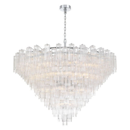 Crystorama - ADD-329-CH-CL - 40 Light Chandelier - Addis - Polished Chrome