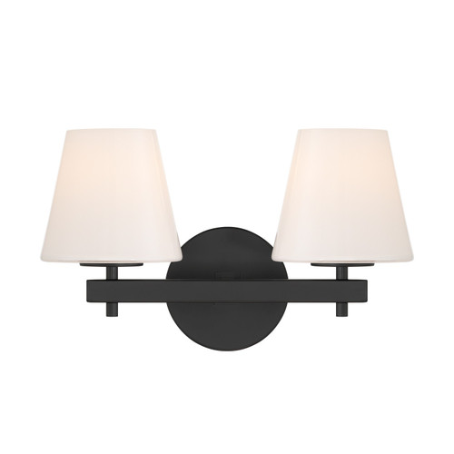 Crystorama - COL-202-BK - Two Light Wall Sconce - Colton - Black