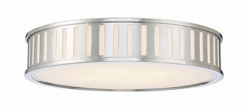 Crystorama - KEN-8305-PN - Four Light Flush Mount - Kendal - Polished Nickel