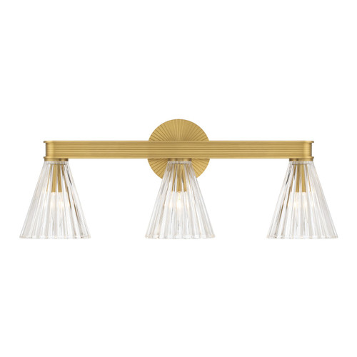 Crystorama - LOT-703-LG - Three Light Bath - Lotus - Luxe Gold