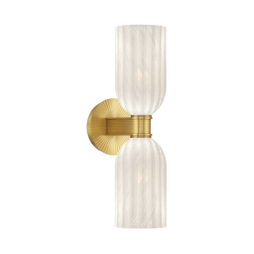 Crystorama - LOT-712-LG - Two Light Wall Sconce - Lotus - Luxe Gold