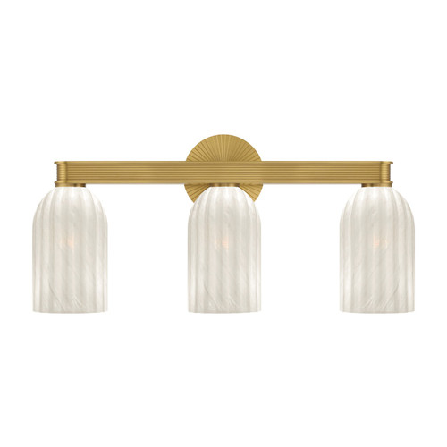 Crystorama - LOT-713-LG - Three Light Bath - Lotus - Luxe Gold