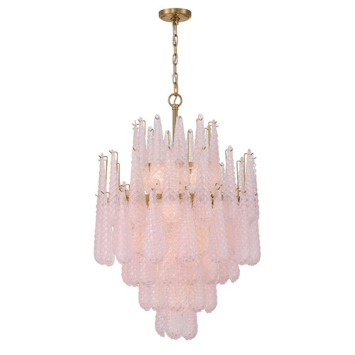 Crystorama - OLL-6006-AG-BH - 16 Light Chandelier - Ollie - Aged Brass