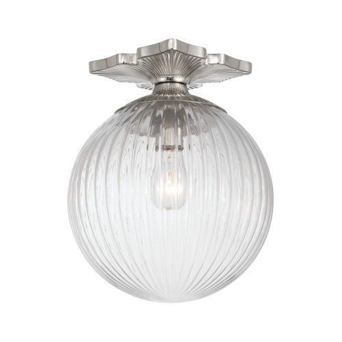 Crystorama - ORY-1003-PN-CL - One Light Semi Flush Mount - Orly - Polished Nickel
