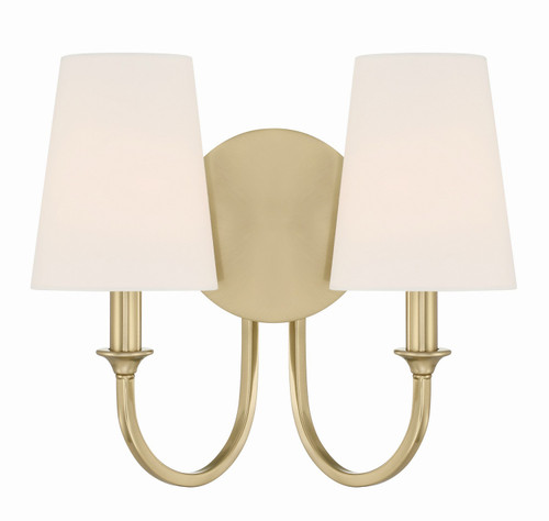 Crystorama - PAY-922-VG - Two Light Wall Sconce - Payton - Vibrant Gold