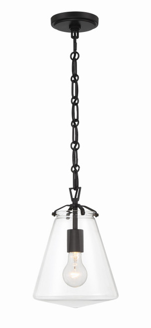 Crystorama - VSS-7003-MK - One Light Mini Pendant - Voss - Matte Black