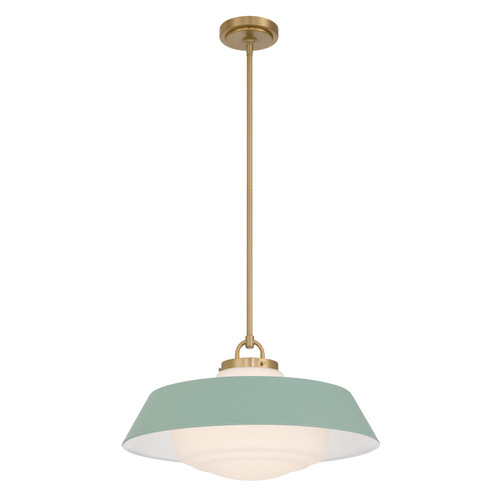 Crystorama - XAN-8009-VG-GR - Three Light Pendant - Xander - Vibrant Gold