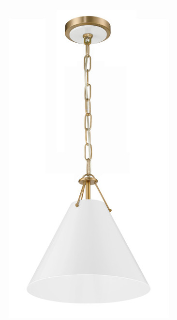 Crystorama - XAV-B8301-VG - One Light Pendant - Xavier - Vibrant Gold