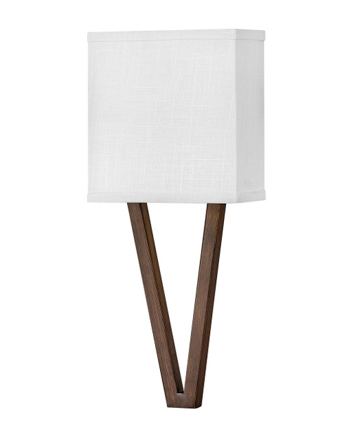 Hinkley - 41502WL - LED Wall Sconce - Vector Off White - Walnut