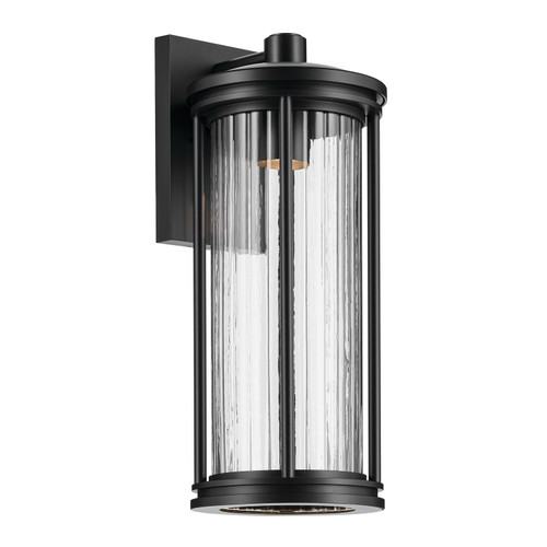 Kichler - 59024BKDS - One Light Outdoor Wall Mount - Barras - Black