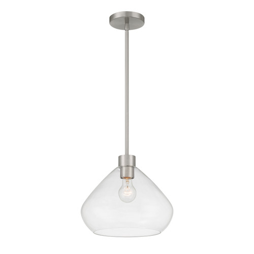 Minka-Lavery - 19414-84 - One Light Pendant - Elaris - Brushed Nickel