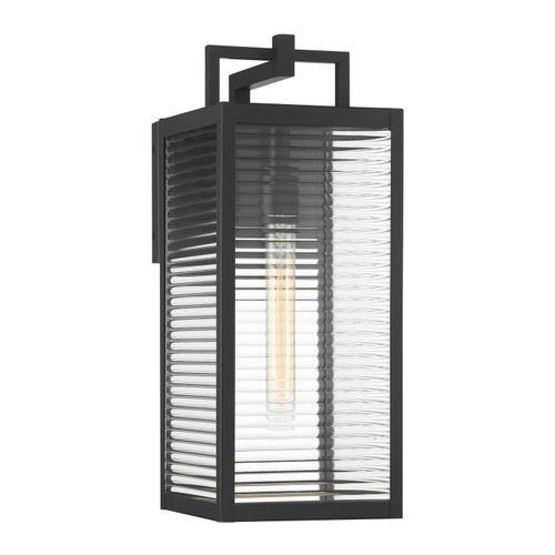 Minka-Lavery - 78202-899 - One Light Outdoor Wall Sconce - Edgewood - Dark Matte Black