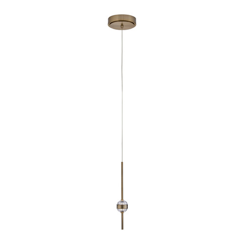 Allegri - 047611-044-FR001 - LED Mini Pendant - Goccia - Winter Brass