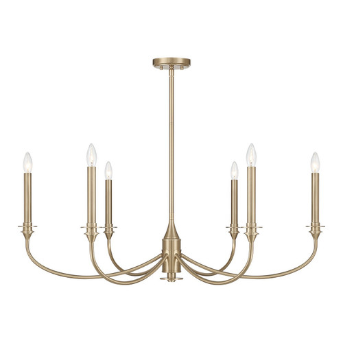 Savoy House - 1-1500-6-127 - Six Light Chandelier - Coventry - Noble Brass