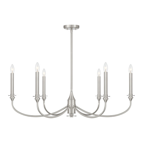 Savoy House - 1-1500-6-SN - Six Light Chandelier - Coventry - Satin Nickel