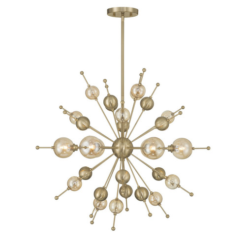 Savoy House - 1-2514-6-127 - Six Light Chandelier - Crescent - Noble Brass