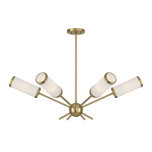 Savoy House - 1-3198-6-322 - Six Light Chandelier - Denison - Warm Brass