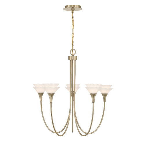 Savoy House - 1-5082-5-127 - Five Light Chandelier - Florena - Noble Brass