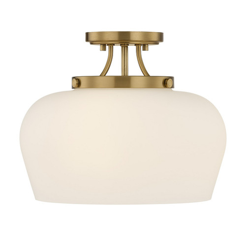 Savoy House - 6-6035-3-322 - Three Light Semi-Flush Mount - Octave - Satin Nickel