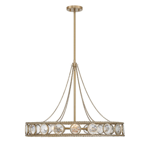 Savoy House - 7-9380-6-338 - Six Light Pendant - Cologne - Opulent Gold