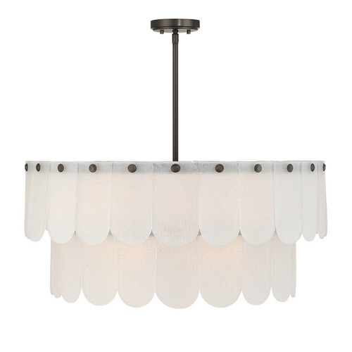 Savoy House - 7-9800-10-15 - Ten Light Pendant - Ashton - Mediterranean Bronze