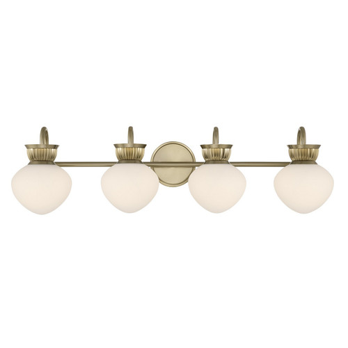Savoy House - 8-1028-4-127 - Four Light Bathroom Vanity - Melbourne - Noble Brass