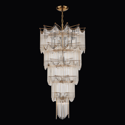 Kalco - 527751VGB - 40 Light Chandelier - Adorn - Vintage Brass