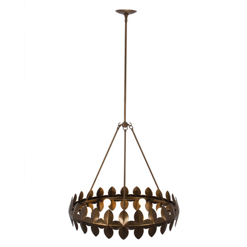 Kalco - 529055PAB - Six Light Chandelier - Vittoria - Pearlized Antique Brass