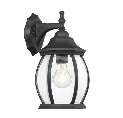 Meridian - M50053BK - One Light Outdoor Wall Lantern - Black