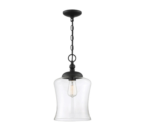 Meridian - M70019MBK - One Light Pendant - Mpend - Matte Black