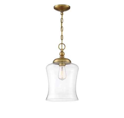 Meridian - M70019NB - One Light Pendant - Mpend - Natural Brass