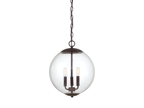 Meridian - M70060ORB - Three Light Pendant - Mpend - Oil Rubbed Bronze