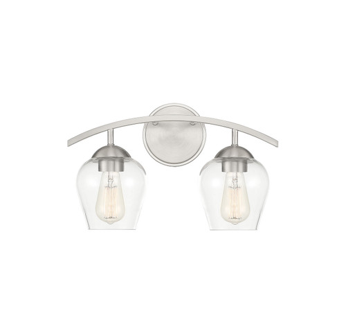 Meridian - M80031BN - Two Light Bathroom Vanity - Mbath - Brushed Nickel