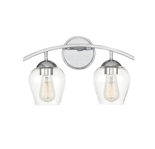 Meridian - M80031CH - Two Light Bathroom Vanity Light - Mbath - Chrome
