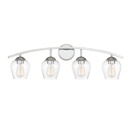 Meridian - M80033CH - Four Light Bathroom Vanity - Mbath - Chrome