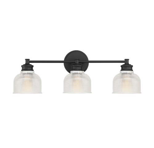 Meridian - M80035MBK - Three Light Bathroom Vanity - Mbath - Matte Black