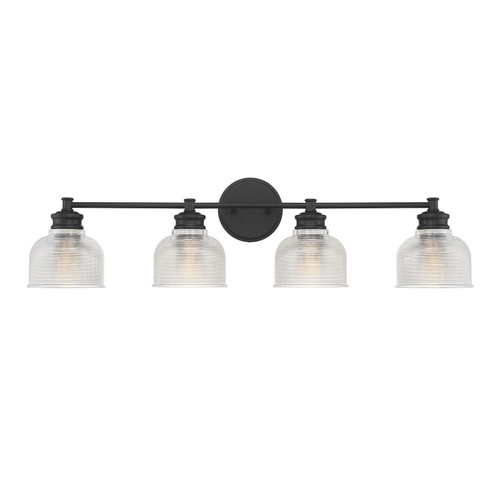 Meridian - M80036MBK - Four Light Bathroom Vanity Light - Mbath - Matte Black