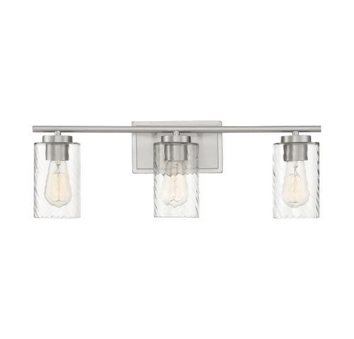 Meridian - M80038BN - Three Light Bathroom Vanity Light - Mbath - Brushed Nickel