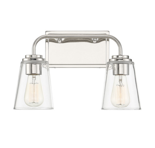 Meridian - M80043PN - Two Light Bathroom Vanity - Mbath - Polished Nickel