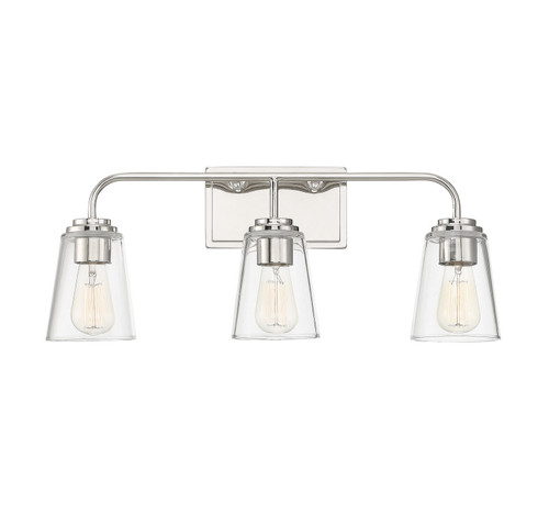 Meridian - M80044PN - Three Light Bathroom Vanity - Mbath - Polished Nickel
