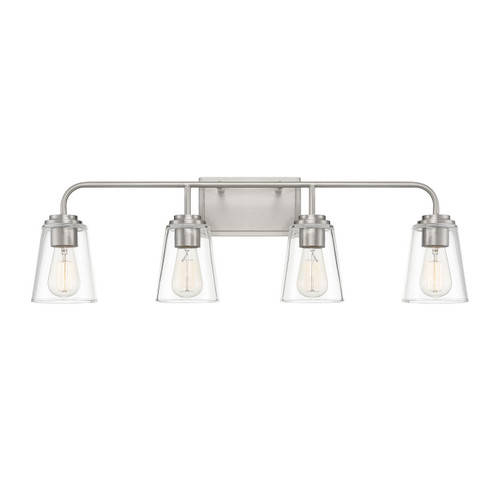 Meridian - M80045BN - Four Light Bathroom Vanity Light - Mbath - Brushed Nickel