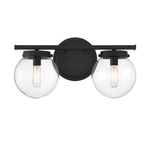 Meridian - M80046MBK - Two Light Bathroom Vanity - Matte Black