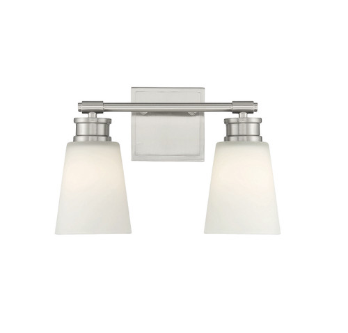 Meridian - M80054BN - Two Light Bathroom Vanity - Brushed Nickel