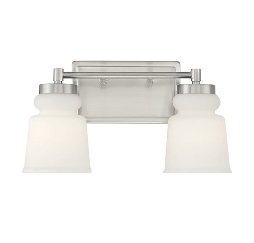 Meridian - M80057BN - Two Light Bathroom Vanity - Brushed Nickel