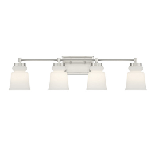 Meridian - M80059BN - Four Light Bathroom Vanity Light - Brushed Nickel