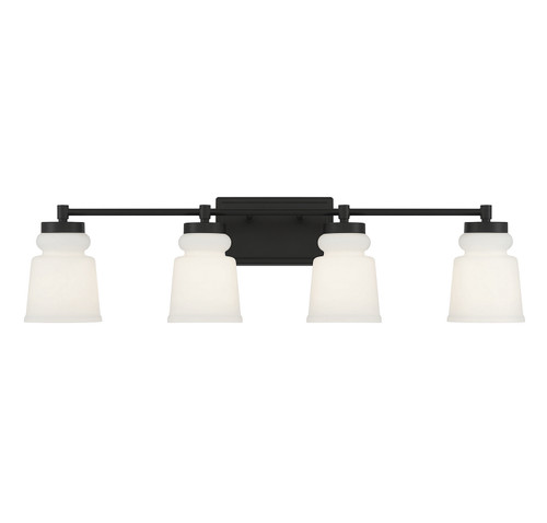 Meridian - M80059MBK - Four Light Bathroom Vanity - Matte Black
