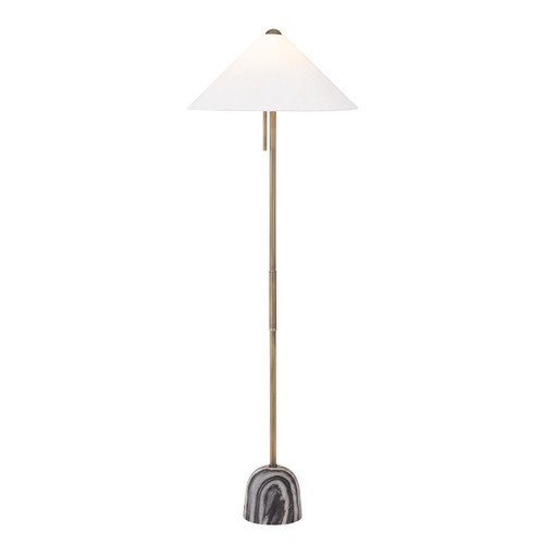 Troy Lighting - PFL5064-PBR - One Light Floor Lamp - Millbrae - Patina Brass