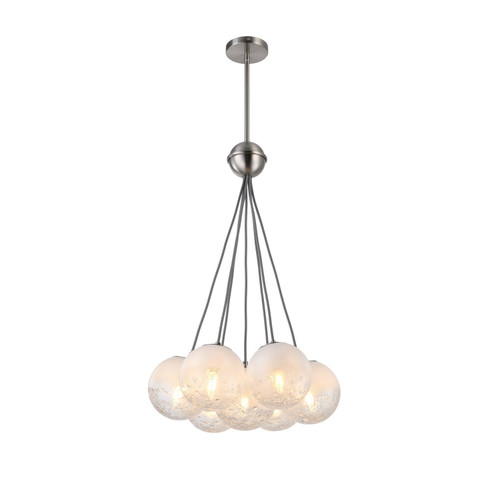 Artcraft - AC12247SN - Seven Light Lantern - Moonlight - Satin Nickel