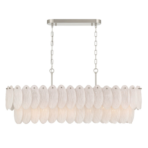 Artcraft - AC12264SN - Nine Light Island Chandelier - Serena - Satin Nickel
