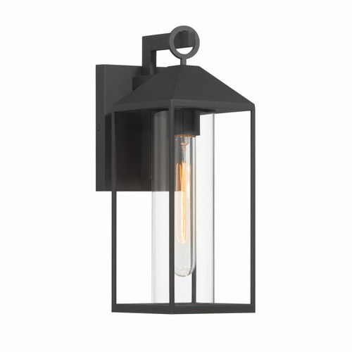 Artcraft - AC8980BK - One Light Outdoor Lantern - Portside - Black